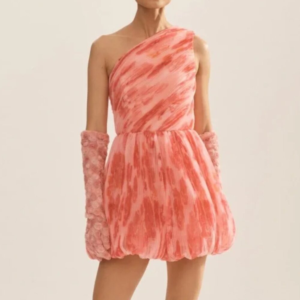 NEW STILL IN BAG Anthropologie Hutch One-Shoulder Floral Romper SIZE 4
